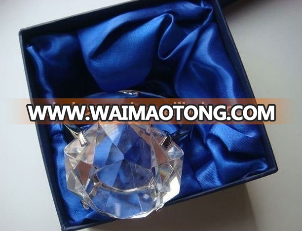 MH-C043 amber crystal napkin ring for home decorate