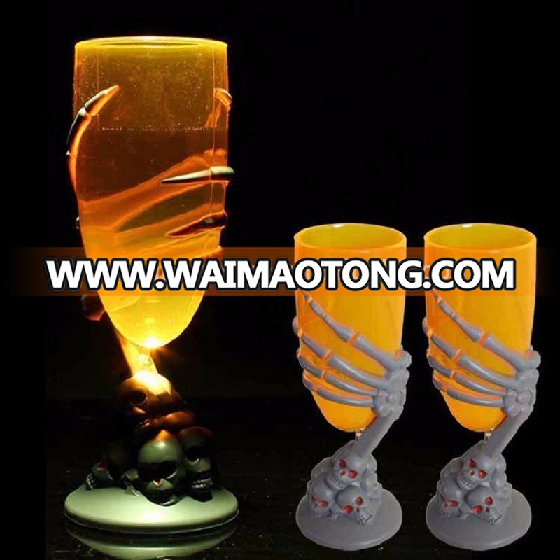 DAILY Halloween Party Supplies LED Flash Cup Horror Ghost Bar Club Halloween Party Skull Cup Halloween