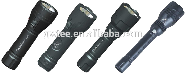 High capacity rechargeable flashlight led flashlight