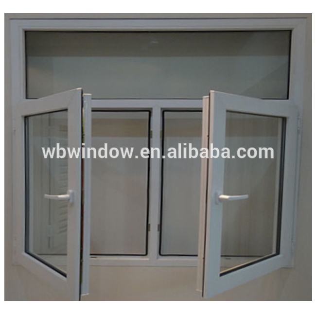 Weibo PVC double tempered glass casement window