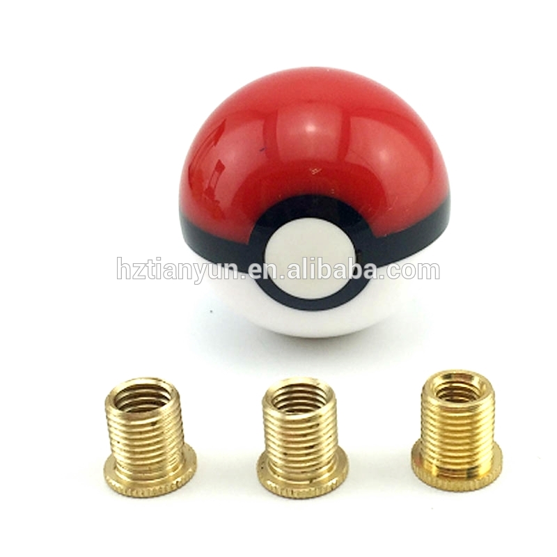 Manufacturing 52mm Red Pokemon Ball Car shift knob