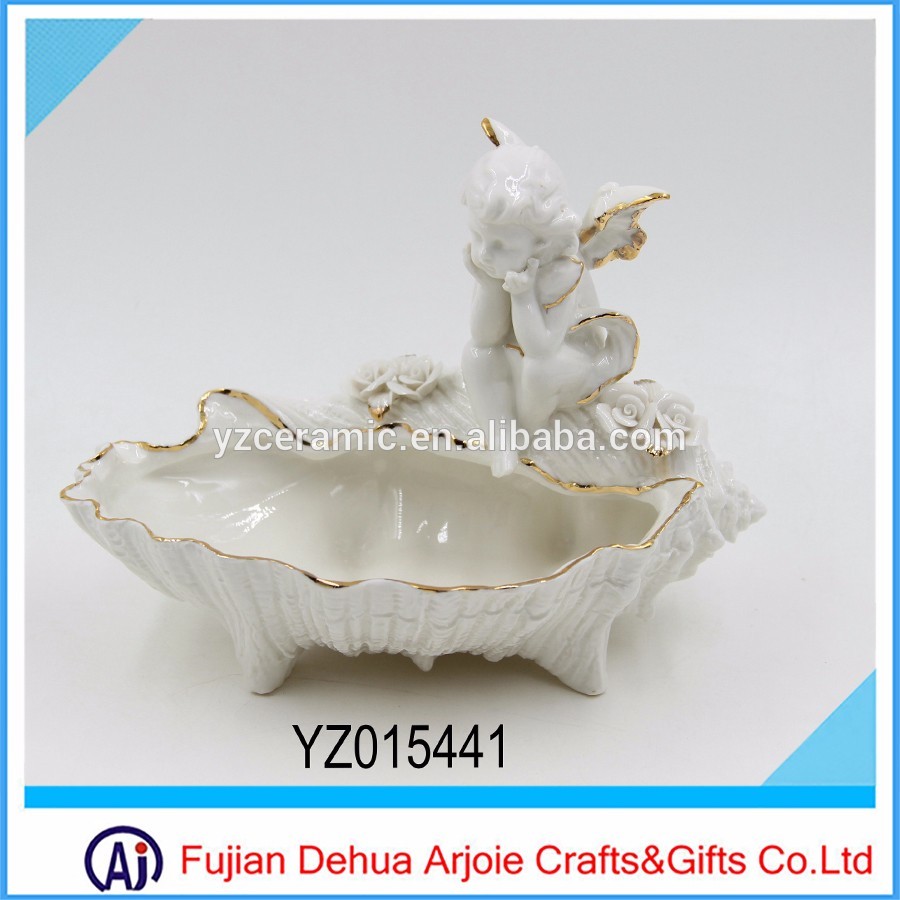 Factory In Dehua Cheap Porcelain Angel Statue