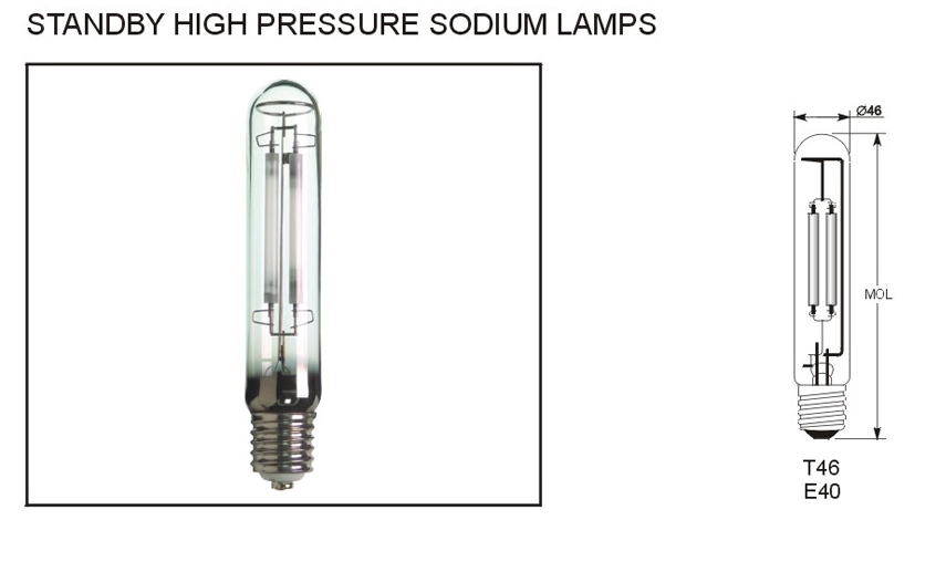 250w standby high sodium lamps