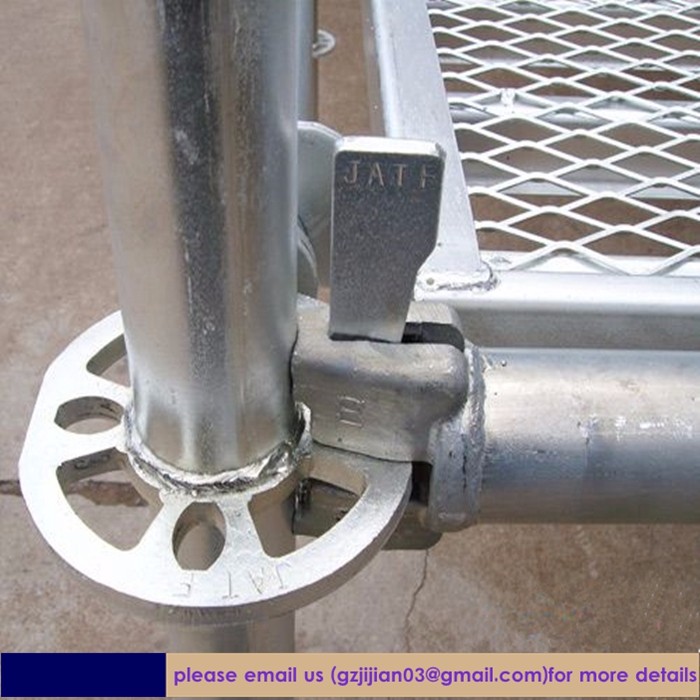 Customizable excellent quality galvanized ringlock metal scaffolding for sale ledger standard cross brace