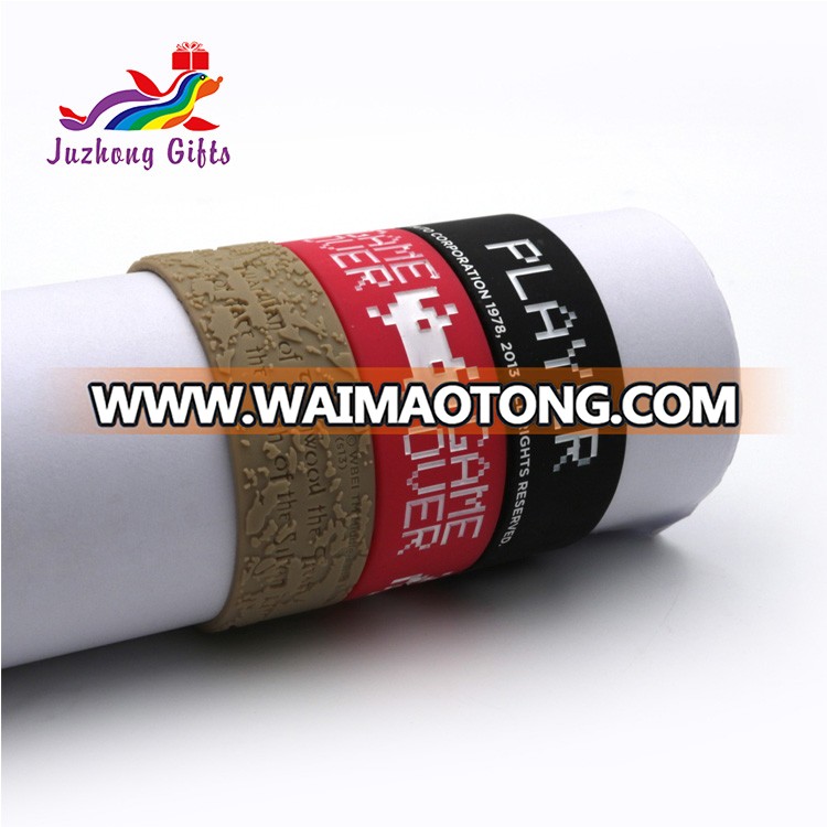 Custom Printing Silicone Band , Silicone Bracelet , silicone wristband