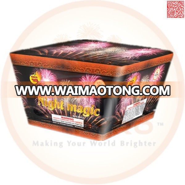 Hot sale Chinese consumer big cake fireworks for wedding 1.2 inch 111 shots