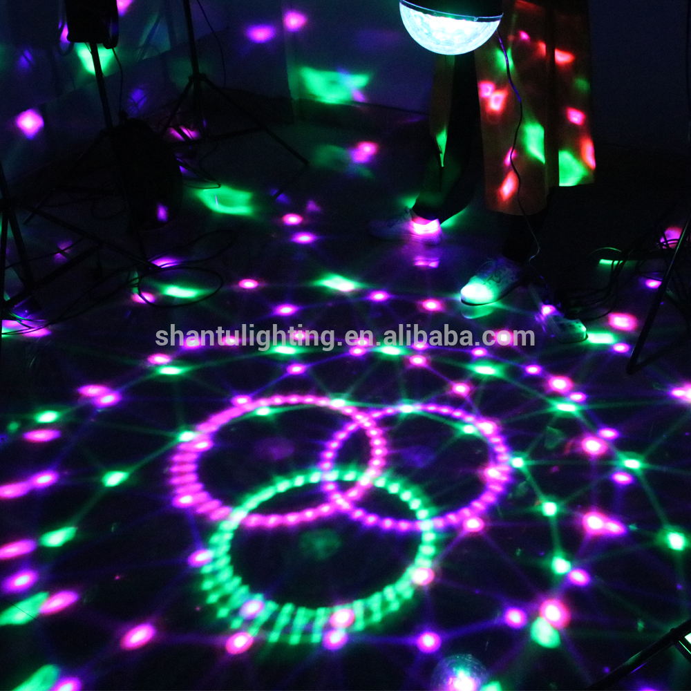 portable RGB bluetooth  led crystal magic dj disco ball light with usb socket