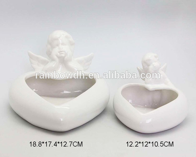 Decorative Ceramic Angel Flower Pots