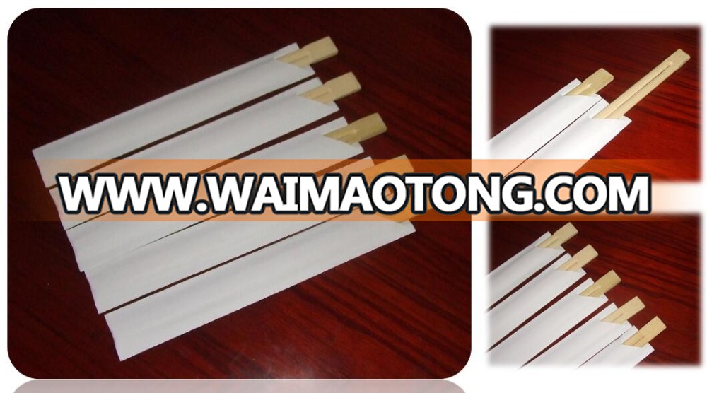 Personalized bbq disposable mini bamboo chopsticks with paper wrap