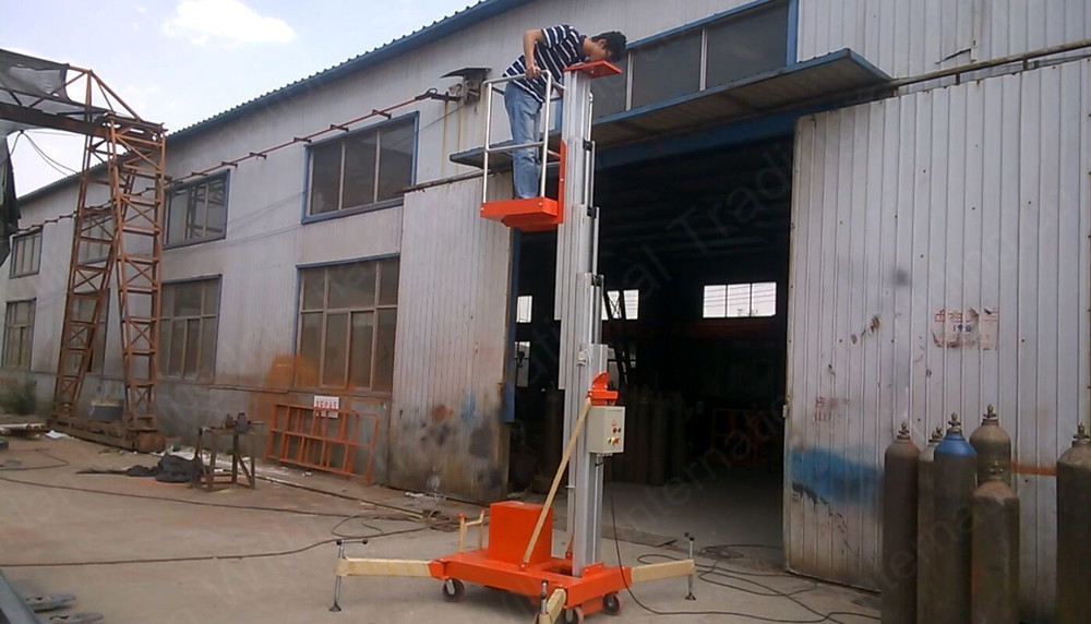 8m single trailing single electric lifting column