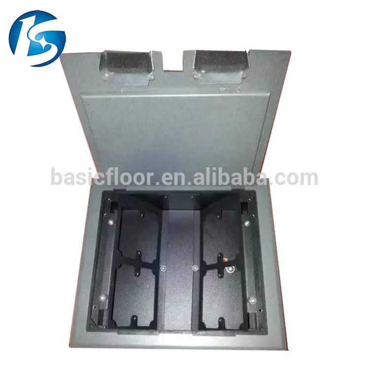 Newest design stainless steel data recessed floor box