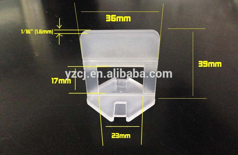 plastic tile leveling system wedges and clips