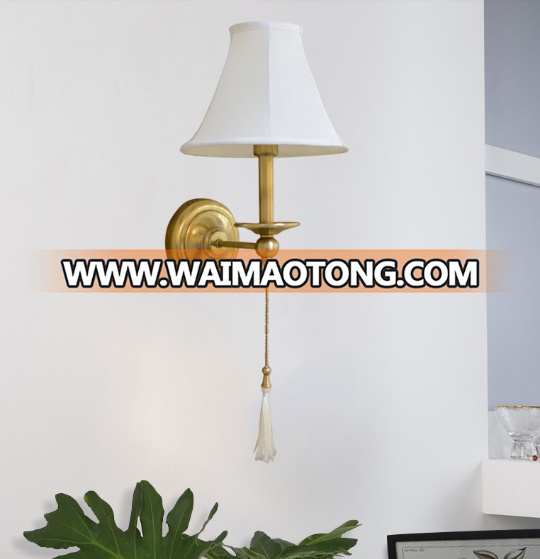 Antique Brass Wall Light Copper Wall Sconce Fitting for Hotel Home Lighting Wall Decoration