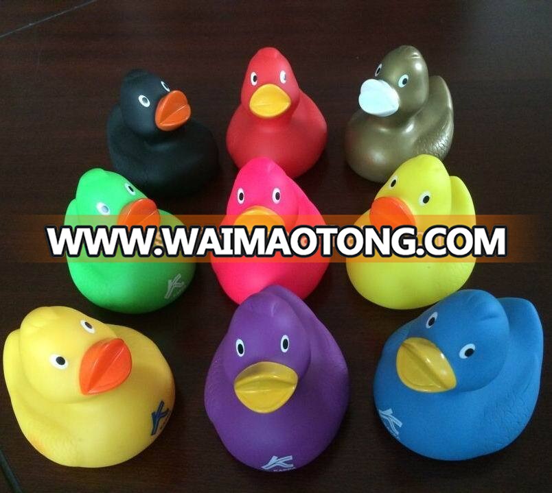 factory making 8cm rubber blue duck bath toy