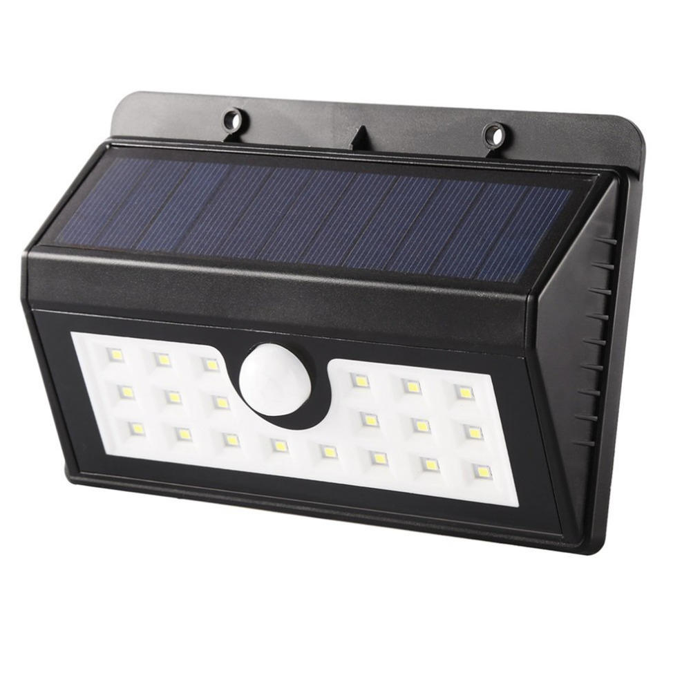 2018 New Arrival Outdoor Solar Light Super Bright PIR Motion sensor active Energy Saving solar wall light for Yard Path Garden