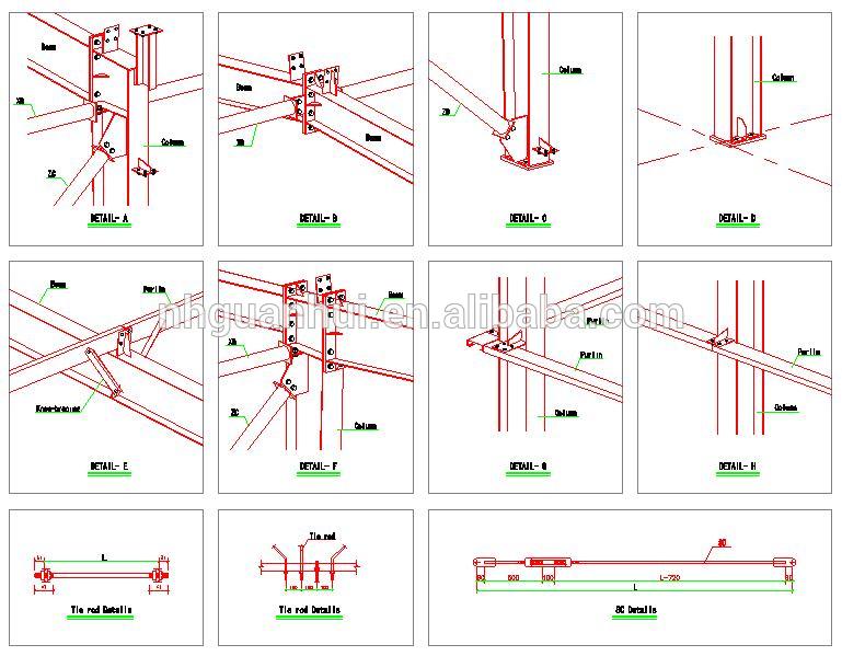 Ready made materaisl steel structure prefabricated low cost school building projects