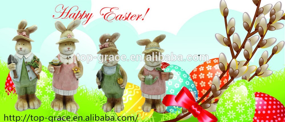 Easter bunny resin Easter rabbit decoration Easter gifts