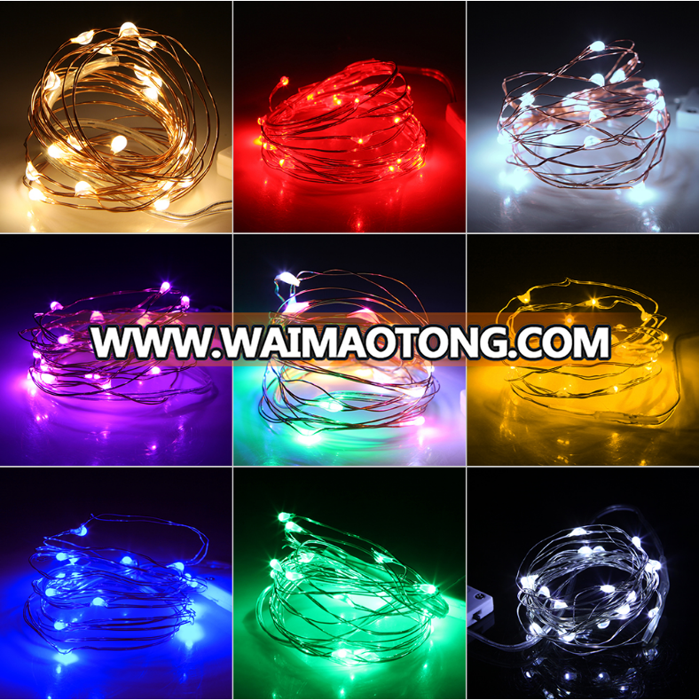 1M 2M 3M 5M 10M Copper Wire LED String lights Holiday lighting Fairy Garland For Christmas Tree Wedding Party Decoration