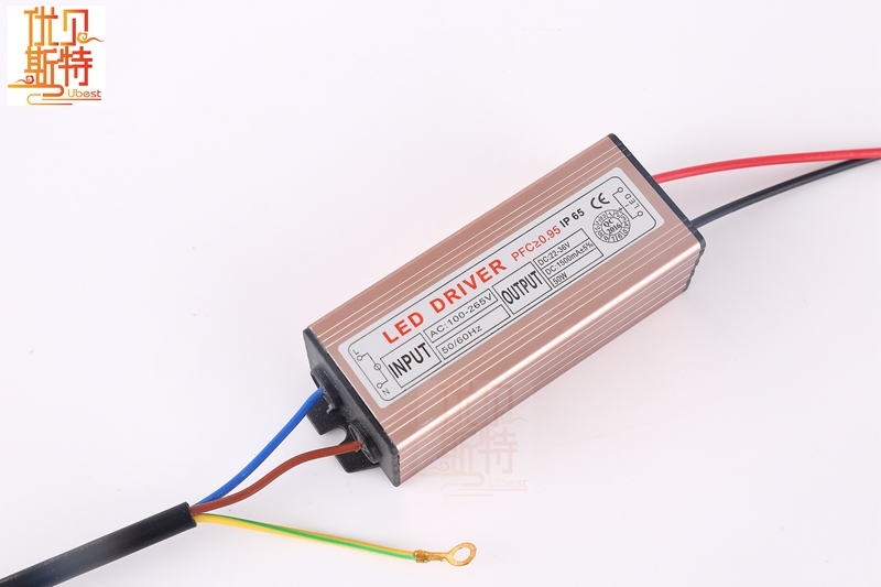 Youbeisyte manufacturer housing Full Aluminous 1500mA IP67 waterproof power supply 50W led driver 26v