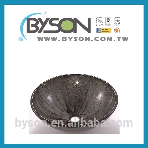 BYSON	BB102	UPC cUPC WaterSense AB1953 NSF 372	Tempered Glass Rectangular Round Leaf Countertop	Bathroom Basin