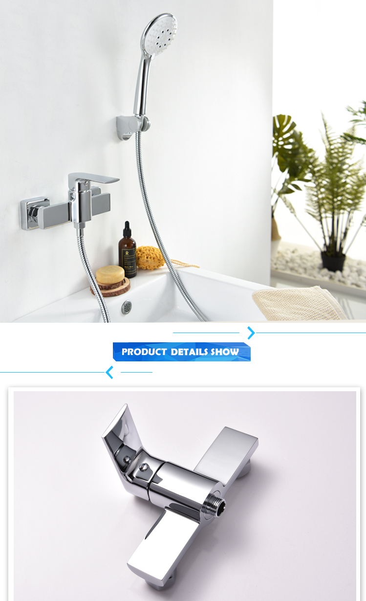 New design wall mounted brass shower mixer for sale