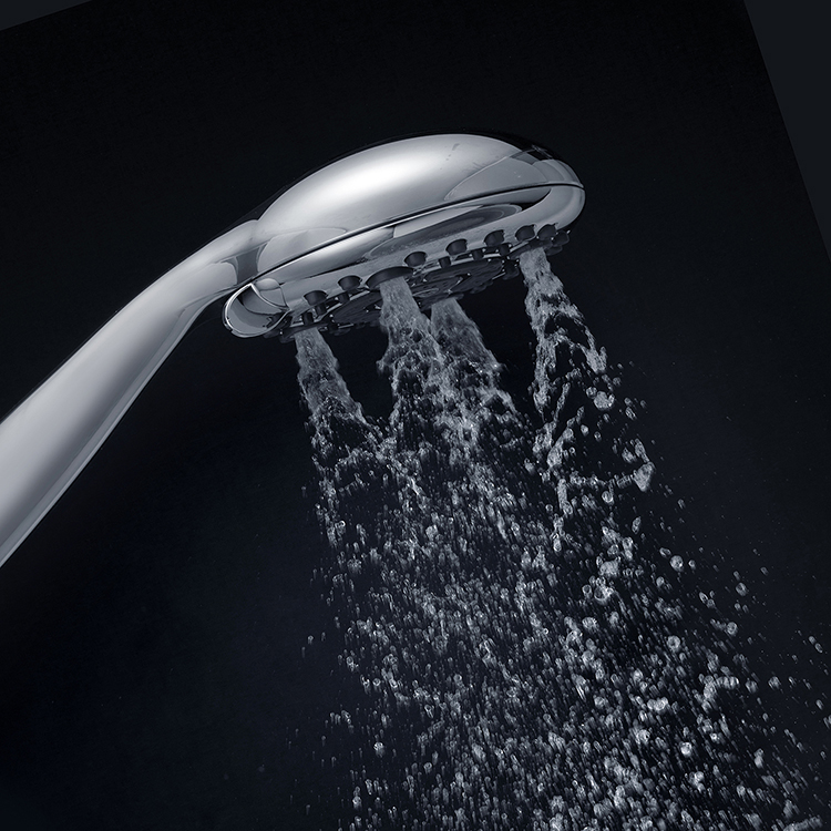 Luxury abs plastic 6 function micro bubble hand held rain shower head