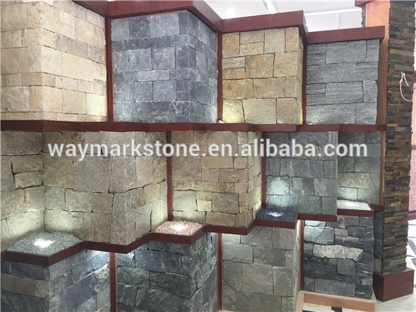 Landscape quartz waterfall stone natural cultured panel wholesale WP-ZB14