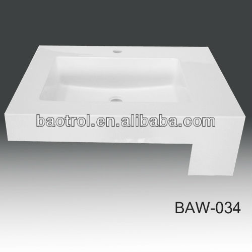 gel coat resin pedestal basin new,solid surface pedestal sink