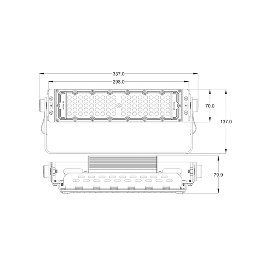 60W IP65 Die Cast aluminum  Agricultural Hydroponic Outdoor Light Led Grow Light Tunnel for Leafy Vegetables and plants