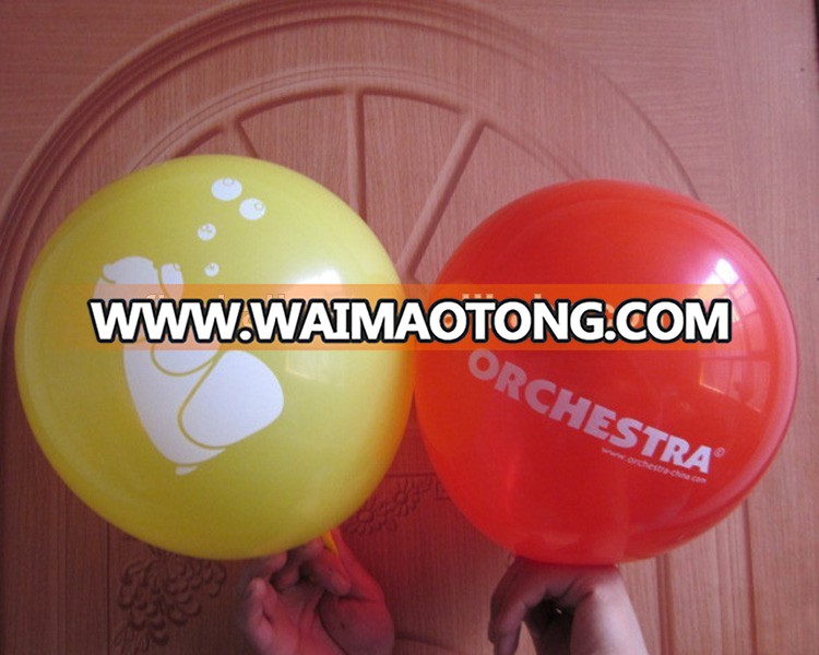 12 inch 3.2G one color two side custom design printed advertising latex balloons