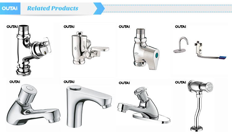 Good quality anti-siphon push button water saving men's flush brass urinal toilet valve