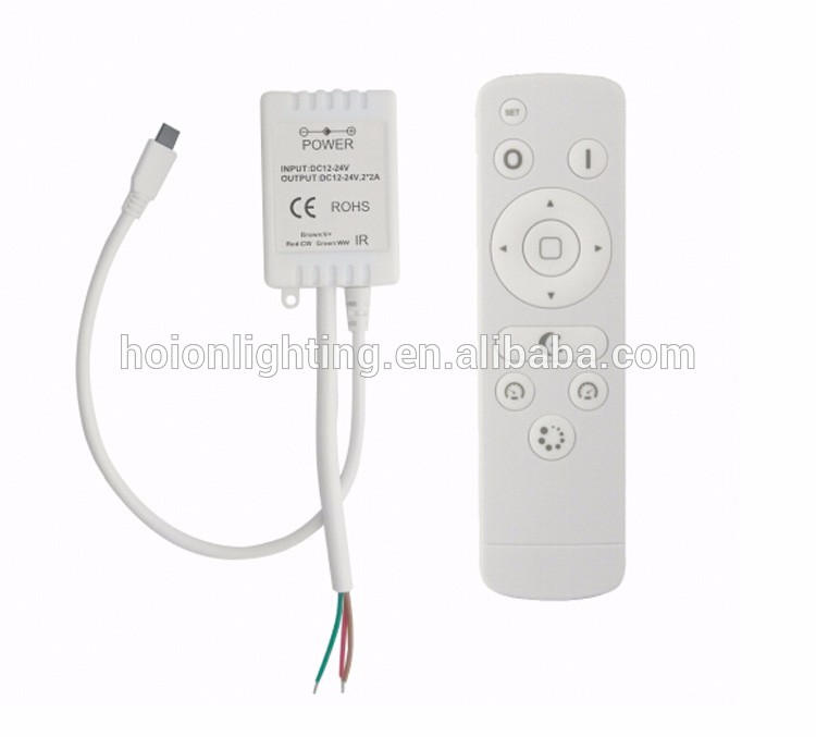 ROHS CE Ceritifiaction DC12V-24V Single Color 4A LED IR BT LED Dual-white Controller