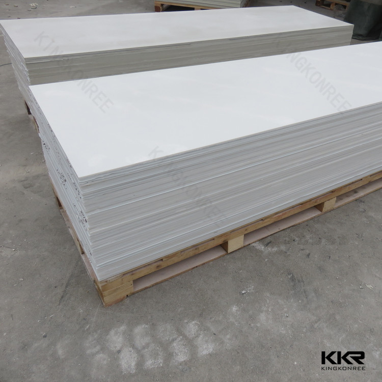 Artificial solid surface sheets match color Dove/ grey back color with tiny white and black flecks