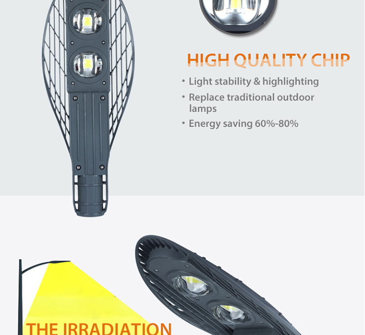 Top sales china supplier 3 years warranty 100w parking commercial led street light