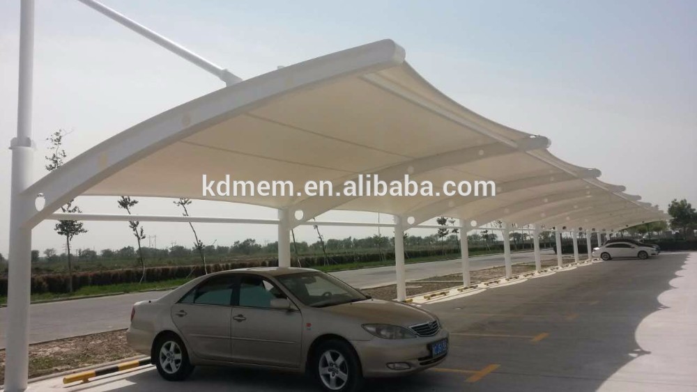 high quality pvc parking shed with waterproof tension fabric