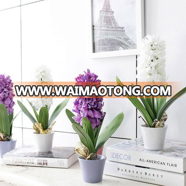 Hot style fabric artificial hyacinth bonsai forhome decoration