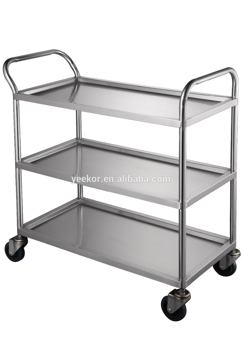 stainless steel food trolley for restaurant