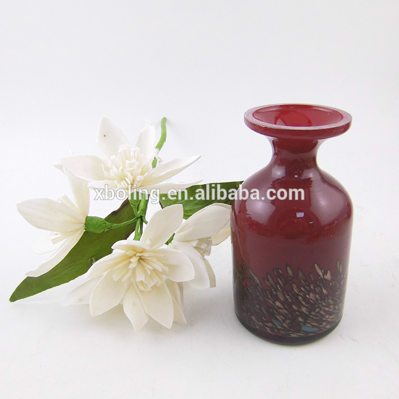 Lovely Flower Empty Oil Fragrance Glass Reed Diffuser Bottle Gift Set