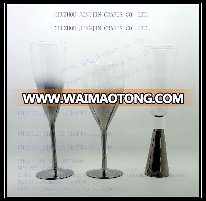 2019 elegant silver champagne flute