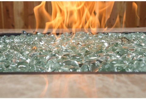 Hot Selling Decoration  glass cashew glass bead  for fire place