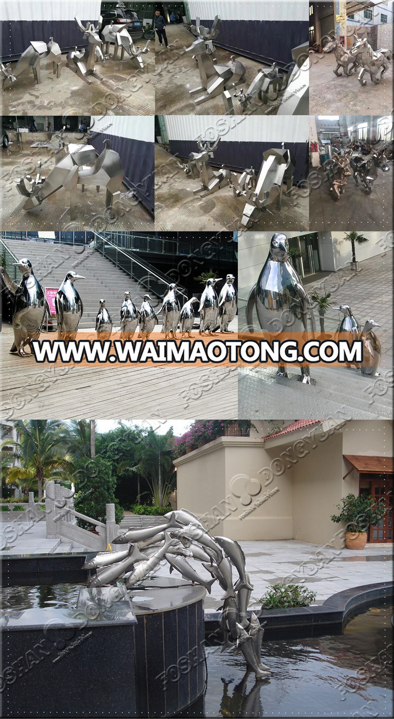 OEM Factory Stainless Steel Custom Outdoor Fish Sculpture