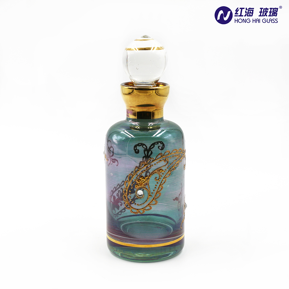 Blown Arabian Perfumes Glass Bottle Essential Oil Glass For Massage