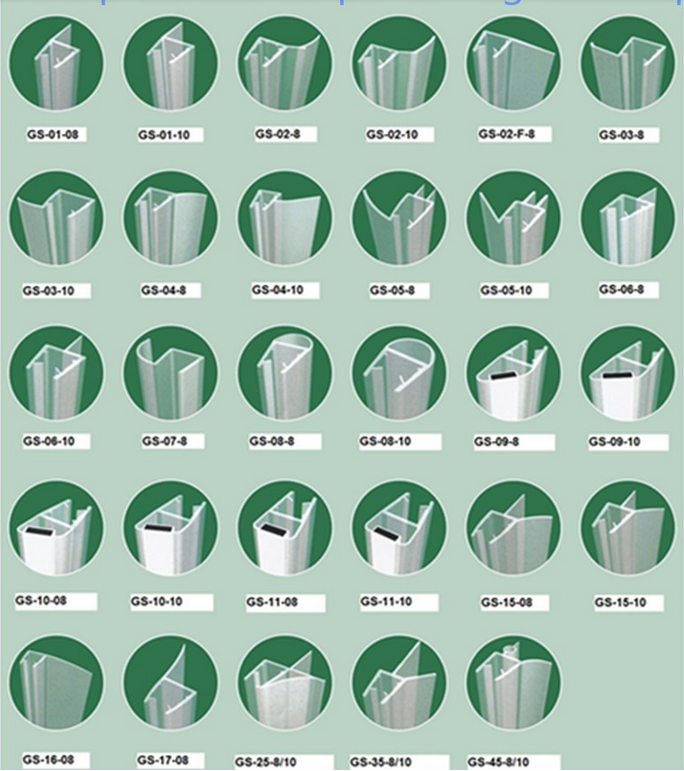 Extruding plastic magnetic seal strip