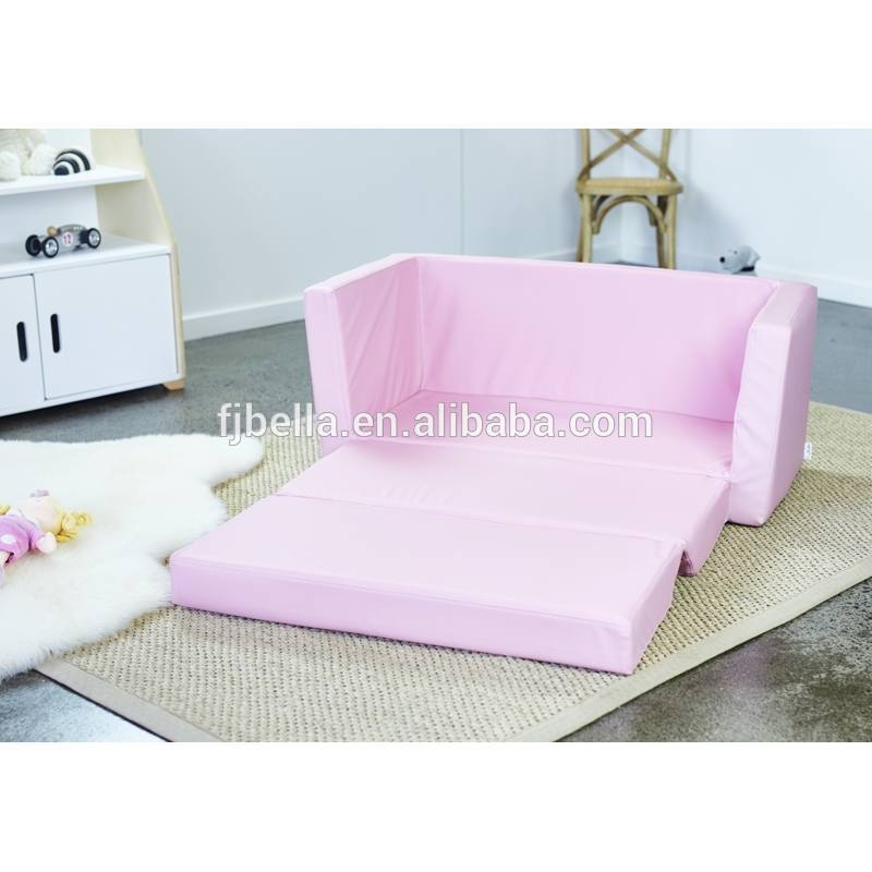 Memory Foam Child Sofa Lounger Folding Sofa Bed Lightweight Kid Party Sofa with Pink with Stars