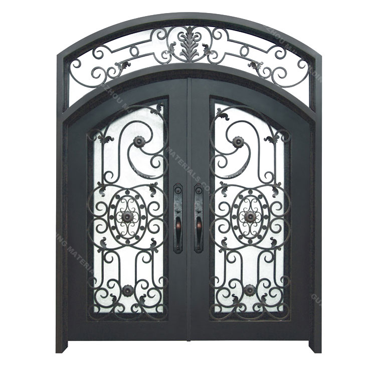 High Quality USA Standard Matt Black Powder Coated New Iron Grill Window Door Designs