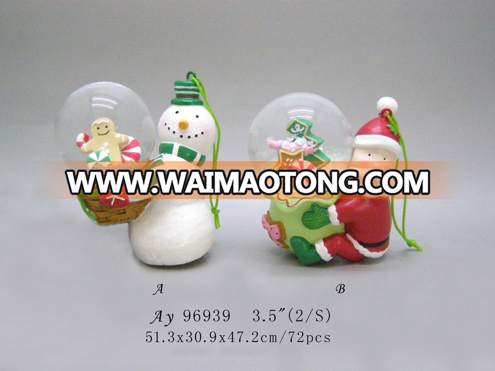 80MM Plastic Photo Frame Water Snow Globe