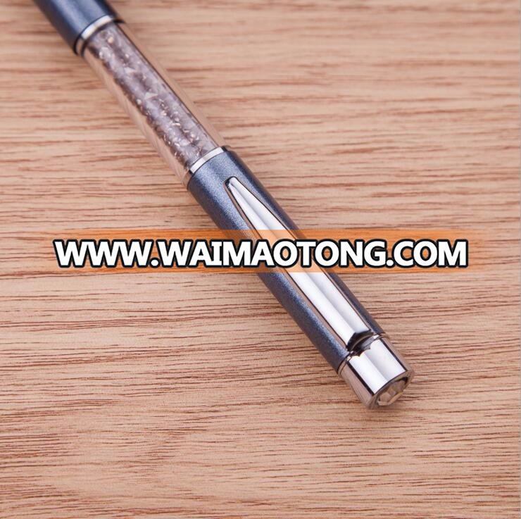 crystal diamond on top metal body promotional advertising ballpoint pen business signature office ball pen