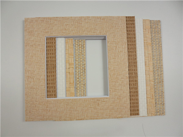 Wholesale uncut or precut grasscloth matboard/passepartout for picture frame