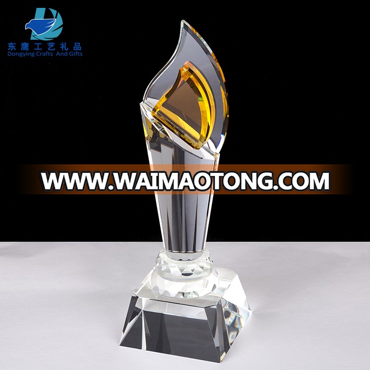 Individual Name Engraving Souvenir Gifts Pujiang Factory Wholesale Custom Crystal Trophy