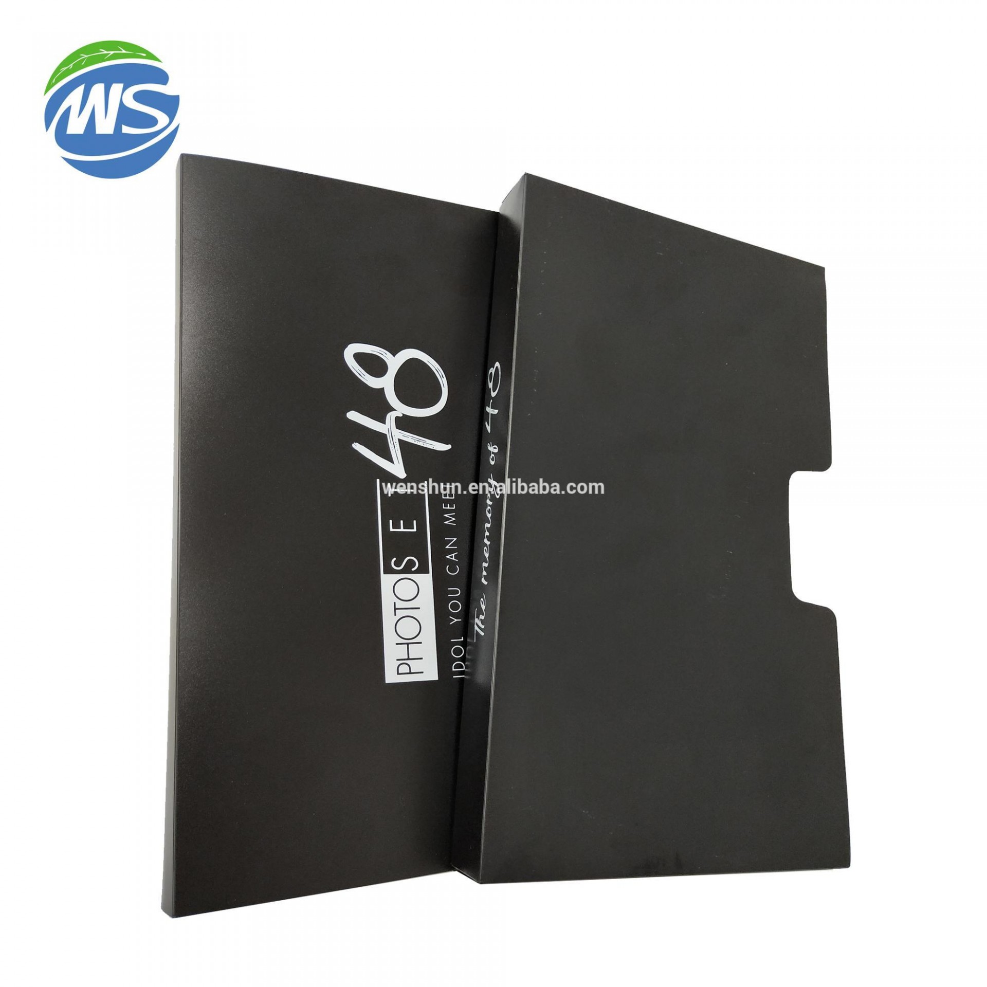 Plastic Black PP Photo Album With Box, 3 Layer Inner Pocket Photo Album